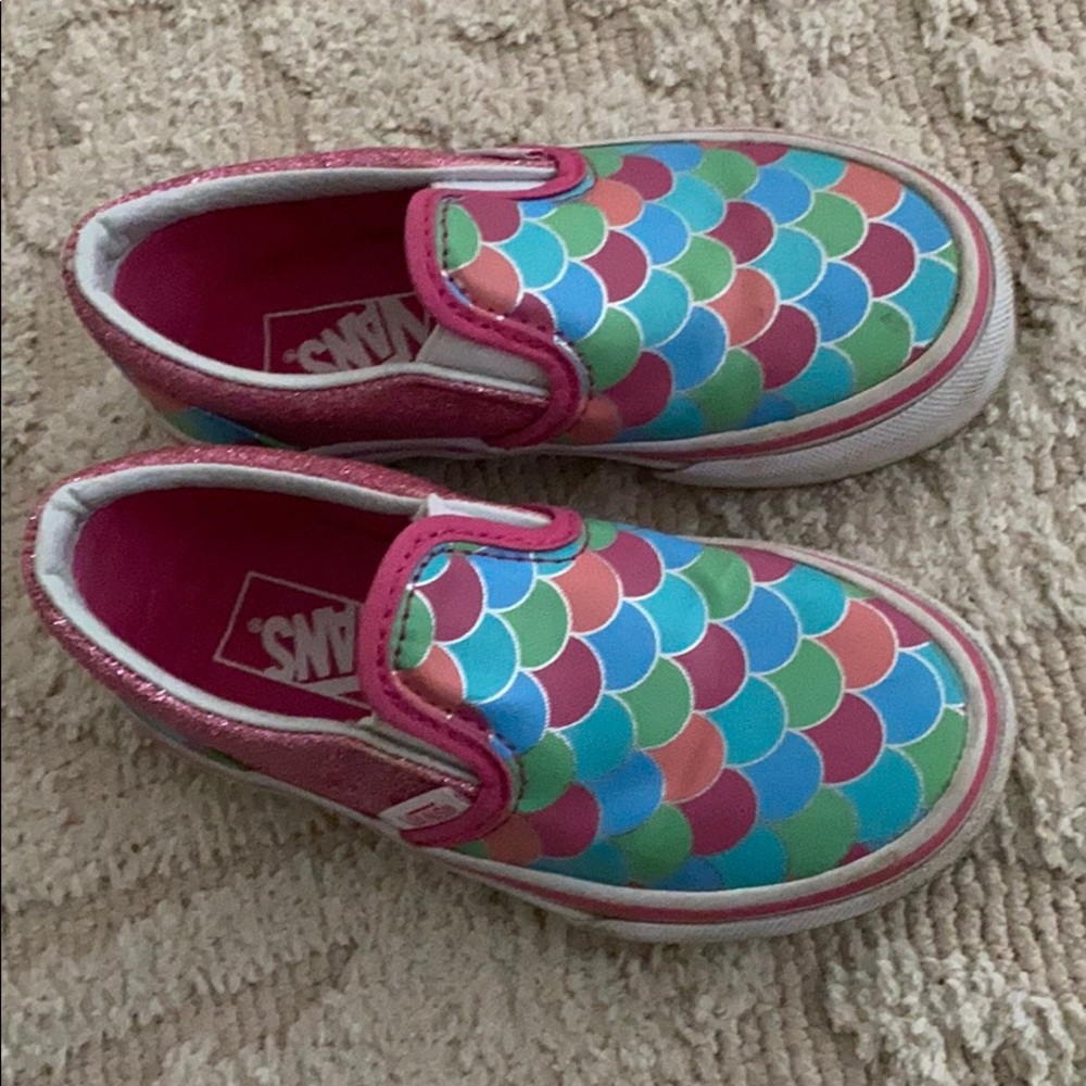 Girls mermaid vans sneakers